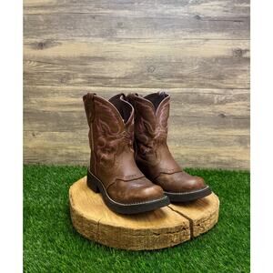 Justin Gypsy Women - Size 7B - Brown/Pink Cowboy Boots Style L9903